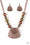 Large and In Charge Multi Paparazzi Necklaces Cashmere Pink Jewels