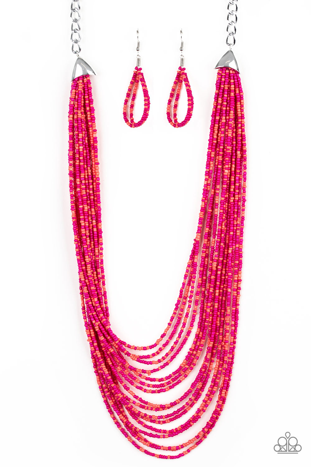 Peacefully Pacific Multi Paparazzi Necklaces Cashmere Pink Jewels - Cashmere Pink Jewels & Accessories, Cashmere Pink Jewels & Accessories - Paparazzi