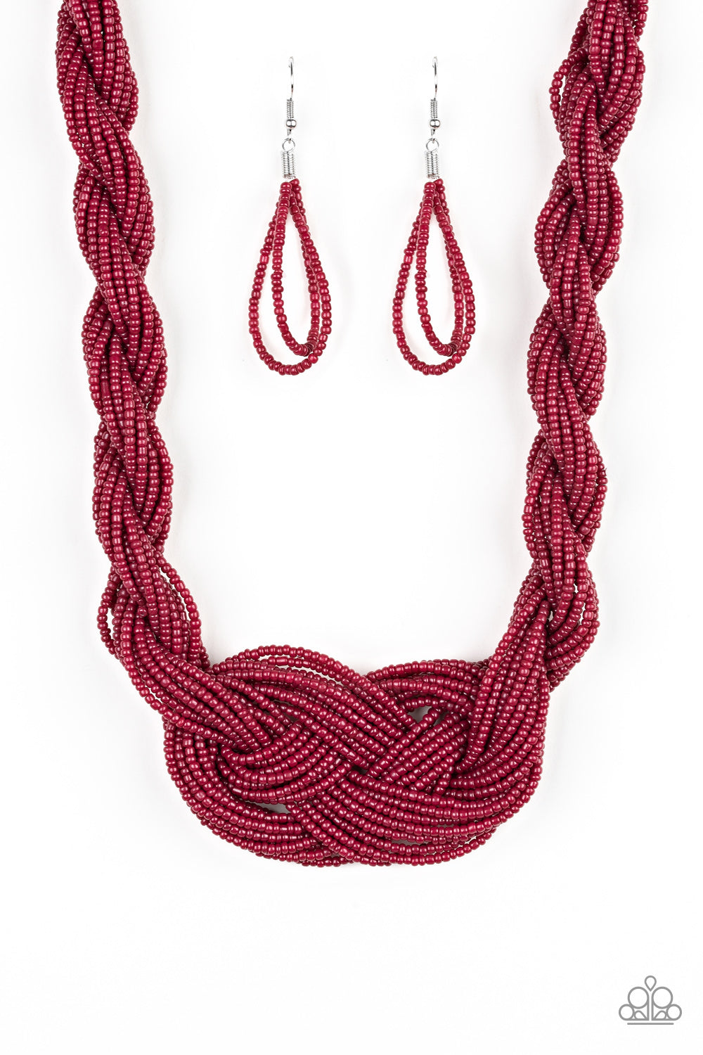 A Standing Ovation Red Paparazzi Necklaces Cashmere Pink Jewels - Cashmere Pink Jewels & Accessories, Cashmere Pink Jewels & Accessories - Paparazzi
