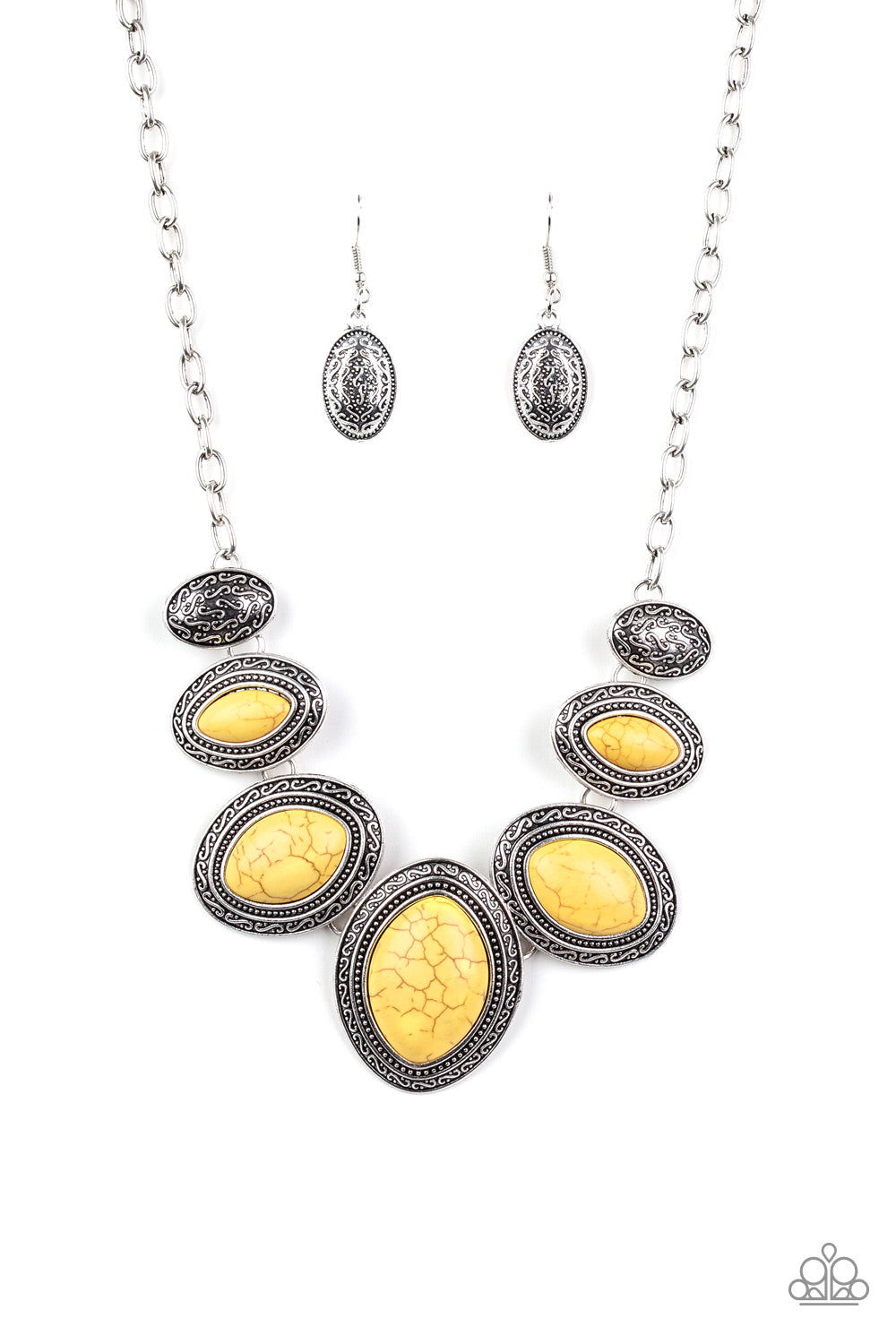 Venetian Voyage - Yellow Paparazzi Necklace | The Sassy Sparkle