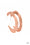 The HOOP Up Copper Paparazzi Earring Cashmere Pink Jewels