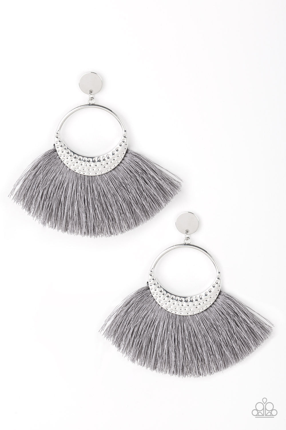 Spartan Spirit Silver Paparazzi Earrings Cashmere Pink Jewels