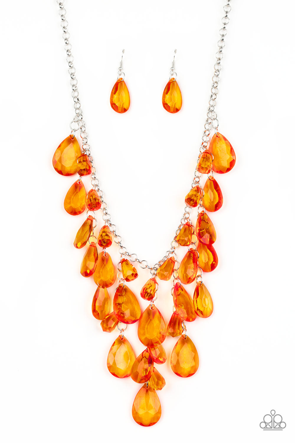 Irresistible Iridescence Orange Paparazzi Necklace Cashmere Pink Jewels - Cashmere Pink Jewels & Accessories, Cashmere Pink Jewels & Accessories - Paparazzi