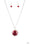 Luminous Lagoon Red Paparazzi Necklaces Cashmere Pink Jewels