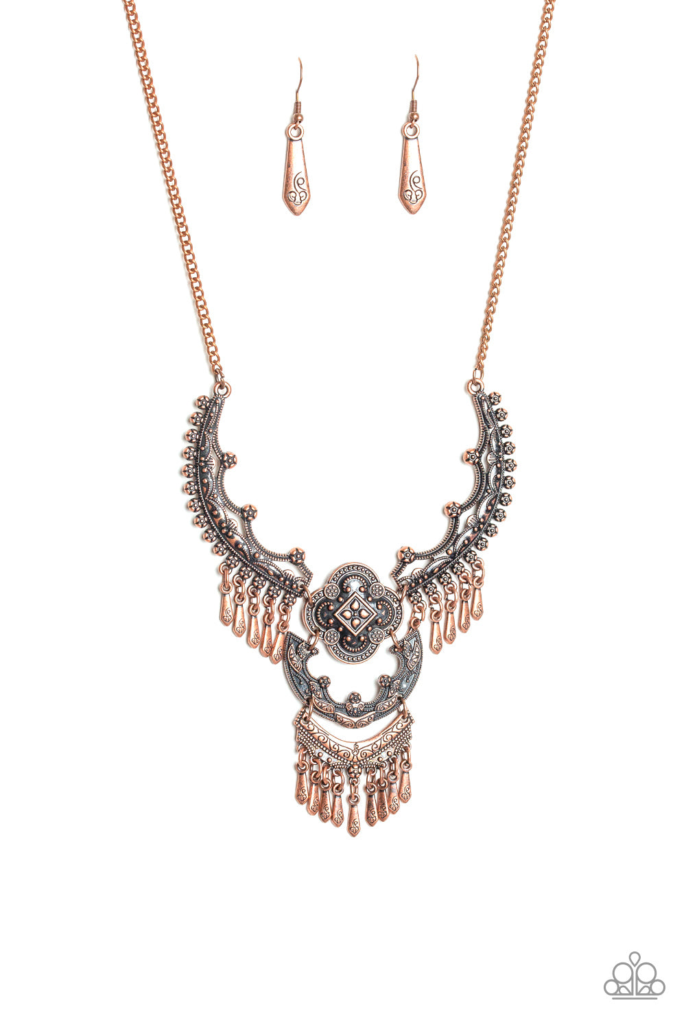 Rogue Vogue Copper Paparazzi Necklaces Cashmere Pink Jewels - Cashmere Pink Jewels & Accessories, Cashmere Pink Jewels & Accessories - Paparazzi