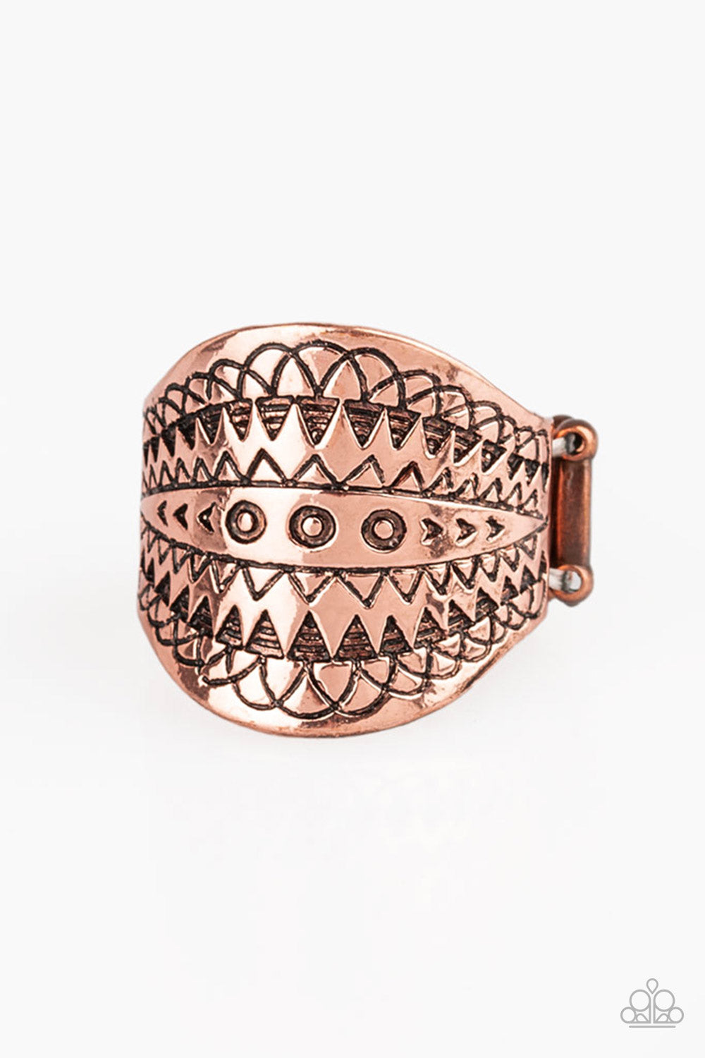 Tiki Tribe Copper Paparazzi Rings Cashmere Pink Jewels - Cashmere Pink Jewels & Accessories, Cashmere Pink Jewels & Accessories - Paparazzi