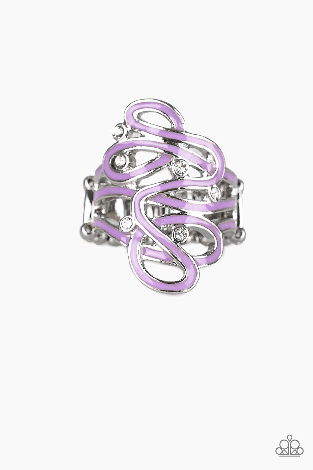 The Run-Around Purple Paparazzi Ring Cashmere Pink Jewels - Cashmere Pink Jewels & Accessories, Cashmere Pink Jewels & Accessories - Paparazzi