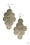 The Party Animal Brass Paparazzi Earrings Cashmere Pink Jewels
