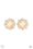 Get Rich Quick Gold Clip-on Paparazzi Earrings Cashmere Pink Jewels