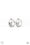 Movie Star Sparkle White Paparazzi Earring Cashmere Pink Jewels