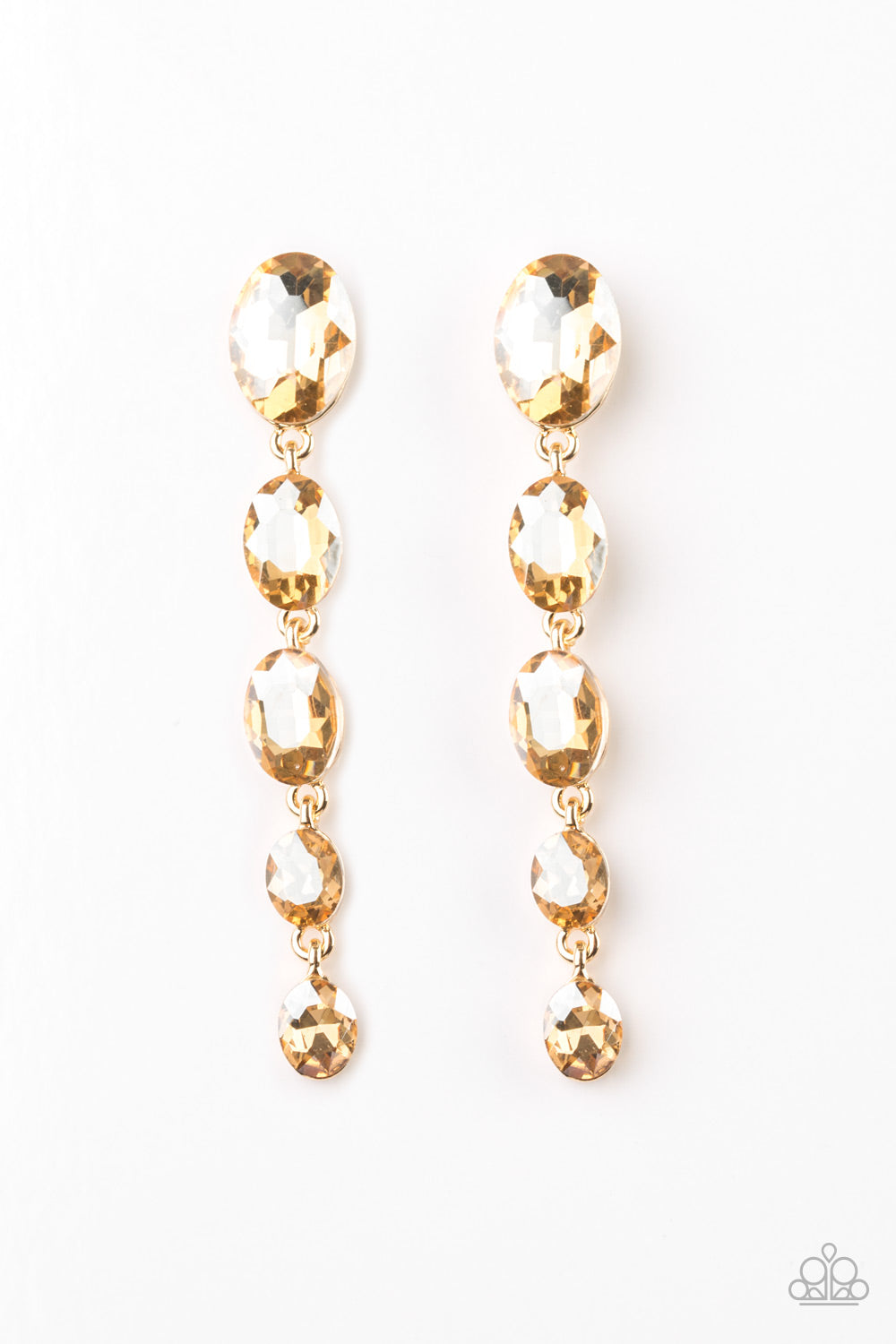 Red Carpet Radiance Gold Paparazzi Earrings Cashmere Pink Jewels - Cashmere Pink Jewels & Accessories, Cashmere Pink Jewels & Accessories - Paparazzi
