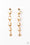Red Carpet Radiance Gold Paparazzi Earrings Cashmere Pink Jewels
