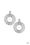 Ever Elliptical Silver Paparazzi Earring Cashmere Pink Jewels