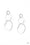 Twisted Trio Silver Paparazzi Earrings Cashmere Pink Jewels
