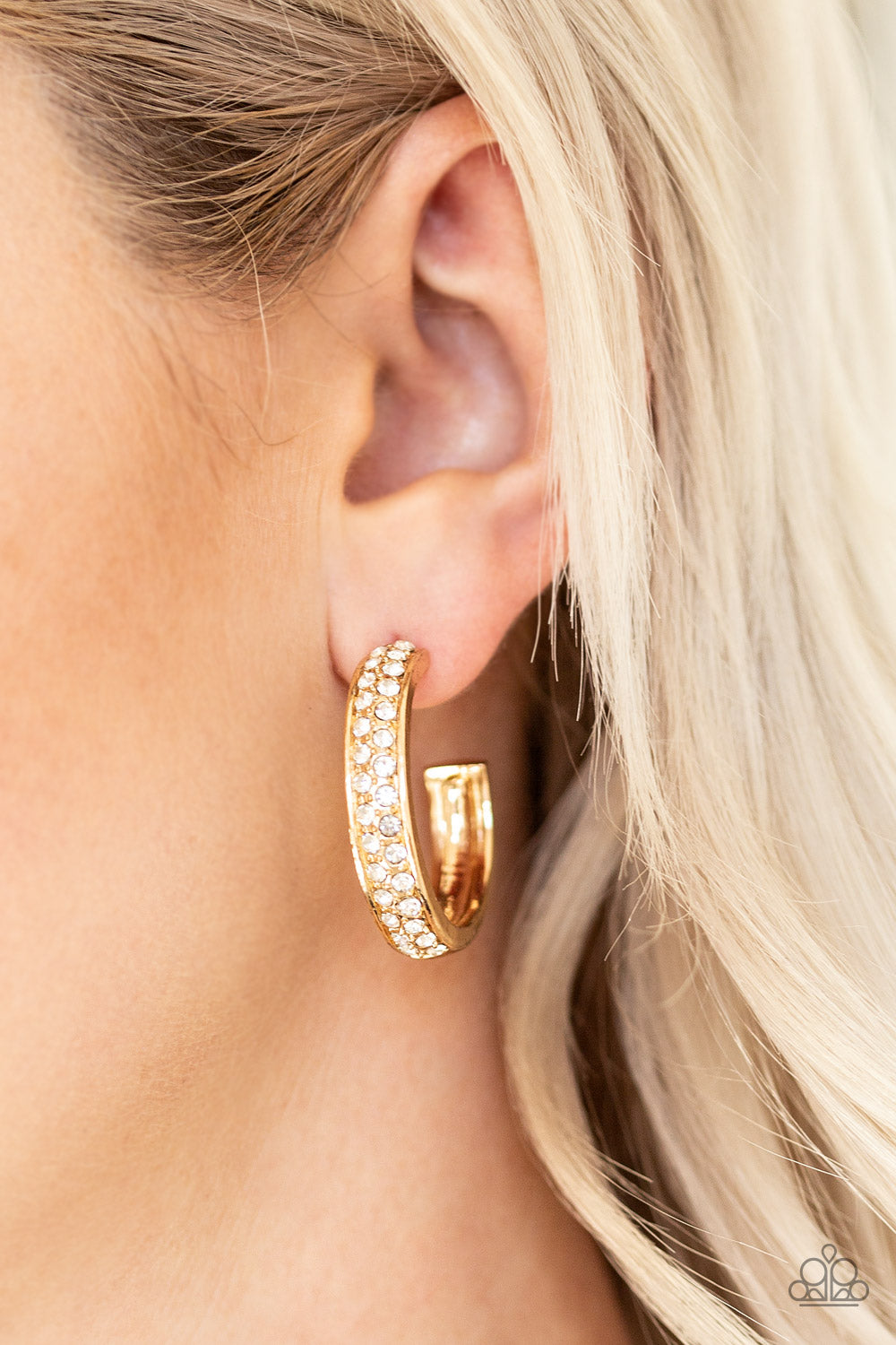 Cash Flow Gold Paparazzi Earring Cashmere Pink Jewels