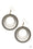 Totally Textured Brass Paparazzi Earrings Cashmere Pink Jewels