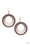 Totally Textured Copper Paparazzi Earring Cashmere Pink Jewels