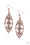 Tropical Trend Copper Paparazzi Earrings Cashmere Pink Jewels