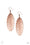 Radiantly Radiant Copper Paparazzi Earring Cashmere Pink Jewels