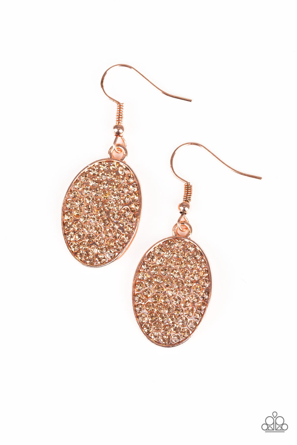 All Dazzle Copper Paparazzi Earrings Cashmere Pink Jewels - Cashmere Pink Jewels & Accessories, Cashmere Pink Jewels & Accessories - Paparazzi