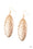 Radiantly Radiant Gold Paparazzi Earrings Cashmere Pink Jewels