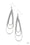 Triple Ripple Silver Paparazzi Earrings Cashmere Pink Jewels