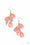 Seaside Stunner Orange Paparazzi Earring Cashmere Pink Jewels