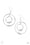 Center of Attraction Silver Paparazzi Earrings Cashmere Pink Jewels