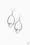 Pony Up White Paparazzi Earrings Cashmere Pink Jewels