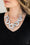 Chromatic Charm Silver Paparazzi Necklaces Cashmere Pink Jewels