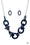 Chromatic Charm Blue Paparazzi Necklaces Cashmere Pink Jewels