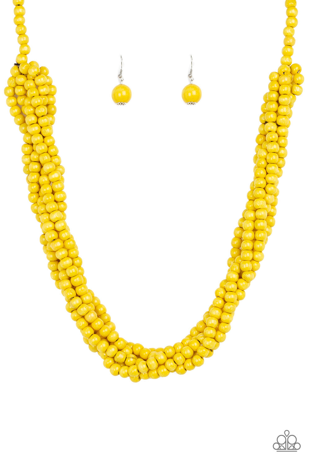 Tahiti Tropic Yellow Paparazzi Necklaces Cashmere Pink Jewels - Cashmere Pink Jewels & Accessories, Cashmere Pink Jewels & Accessories - Paparazzi