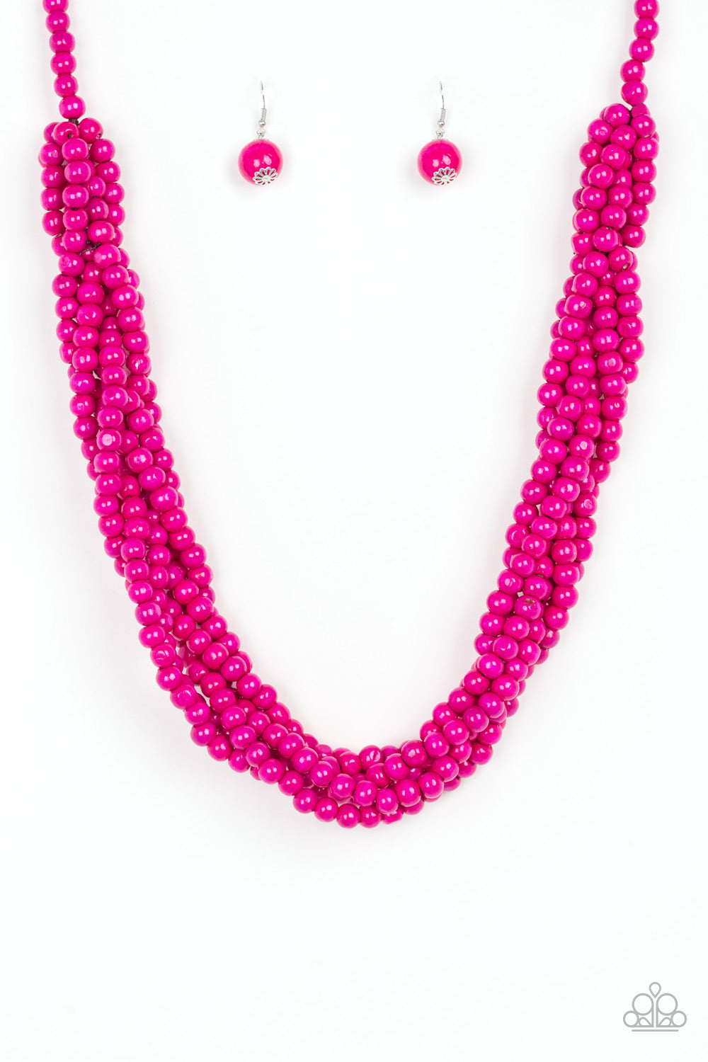 Tahiti Tropic Pink Paparazzi Necklaces Cashmere Pink Jewels - Cashmere Pink Jewels & Accessories, Cashmere Pink Jewels & Accessories - Paparazzi