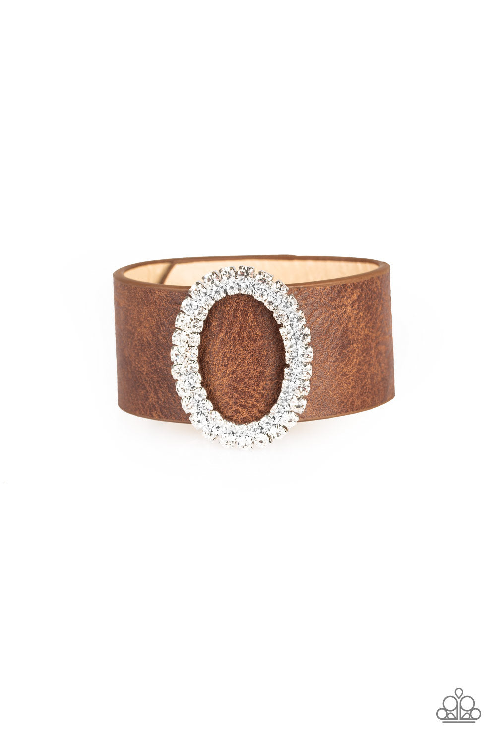 Center Stage Starlet Brown Paparazzi Bracelets Cashmere Pink Jewels - Cashmere Pink Jewels & Accessories, Cashmere Pink Jewels & Accessories - Paparazzi