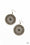 Globetrotting Guru Brass Paparazzi Earrings Cashmere Pink Jewels