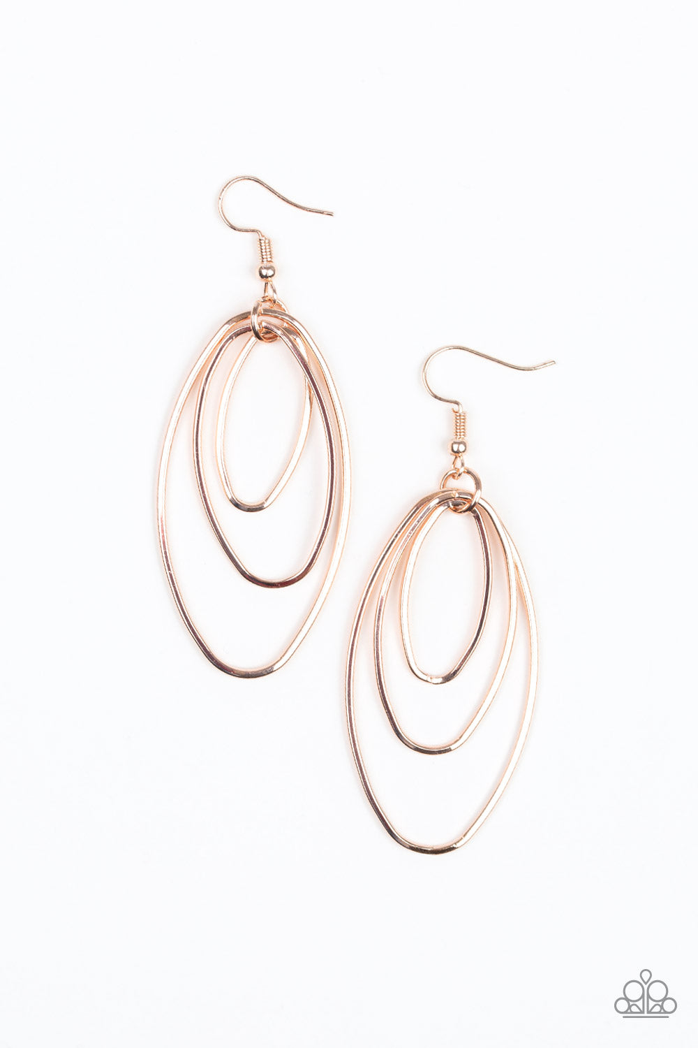 All OVAL The Place Rose Gold Paparazzi Earrings Cashmere Pink Jewels - Cashmere Pink Jewels & Accessories, Cashmere Pink Jewels & Accessories - Paparazzi