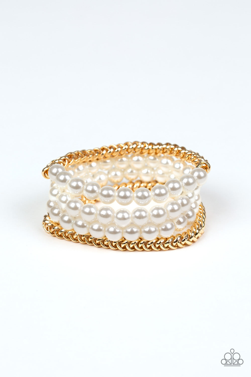 Industrial Incognito Gold Paparazzi Bracelet Cashmere Pink Jewels - Cashmere Pink Jewels & Accessories, Cashmere Pink Jewels & Accessories - Paparazzi