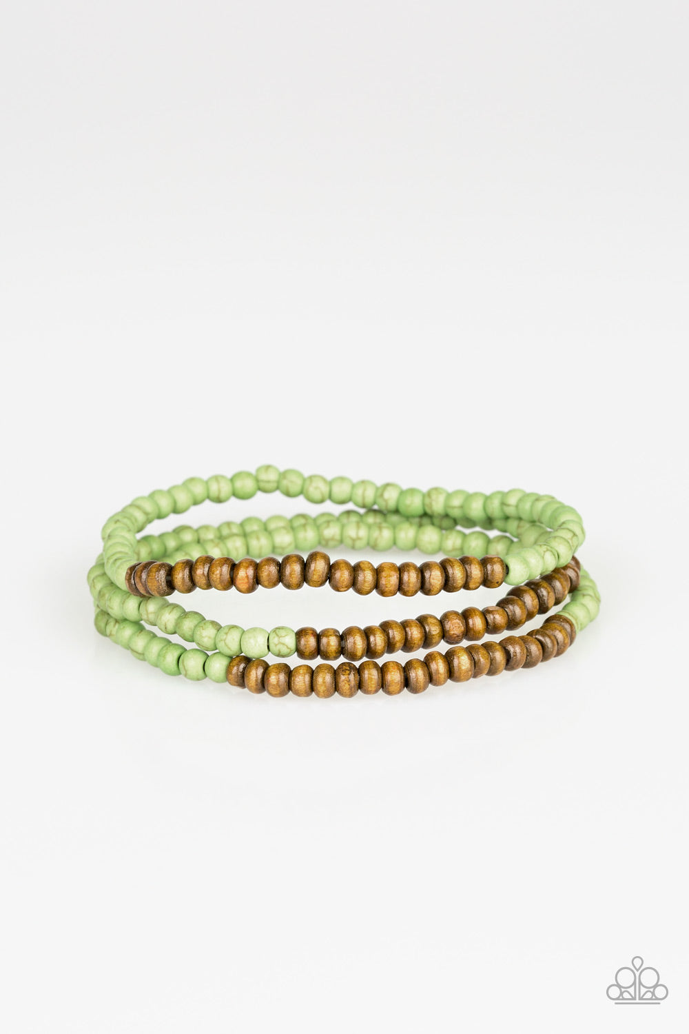 Woodland Wanderer Green Paparazzi Bracelet Cashmere Pink Jewels - Cashmere Pink Jewels & Accessories, Cashmere Pink Jewels & Accessories - Paparazzi