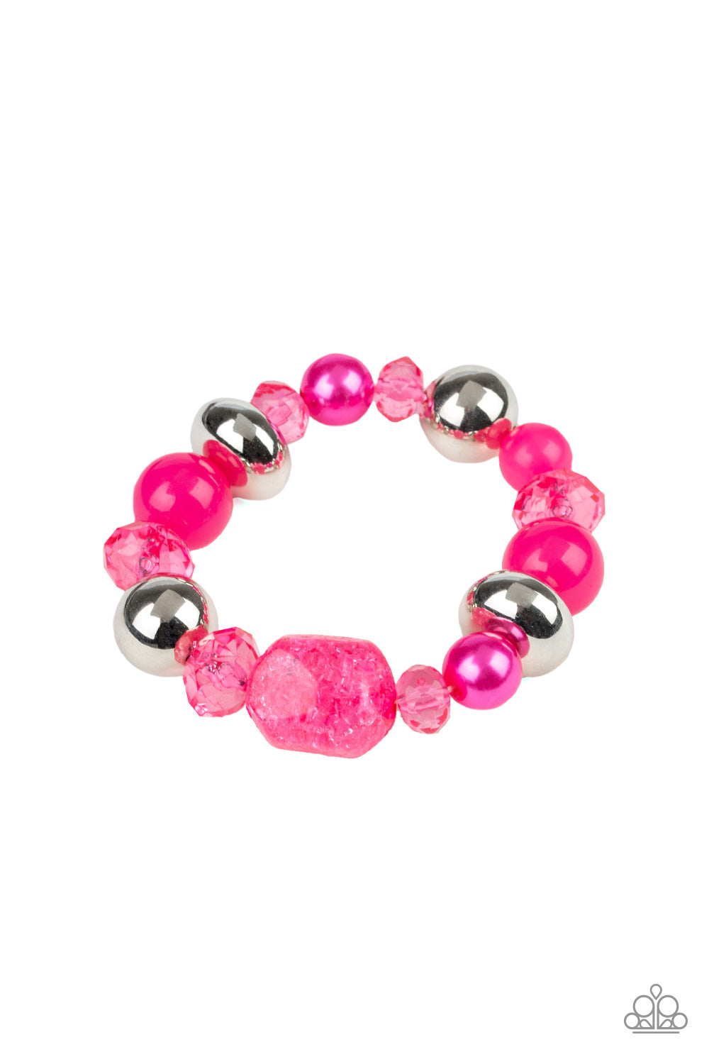 Ice Ice-Breaker Pink Paparazzi Bracelets Cashmere Pink Jewels - Cashmere Pink Jewels & Accessories, Cashmere Pink Jewels & Accessories - Paparazzi