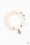 Desert Dove White Paparazzi Bracelet Cashmere Pink Jewels