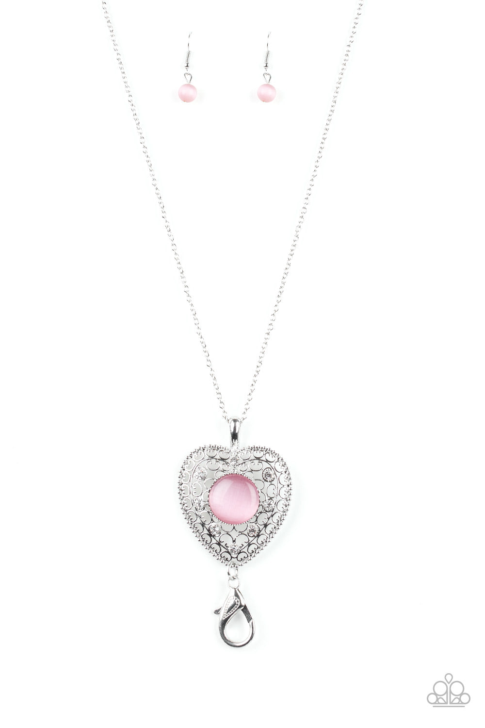 One Heart Pink Paparazzi Necklaces Cashmere Pink Jewels - Cashmere Pink Jewels & Accessories, Cashmere Pink Jewels & Accessories - Paparazzi