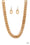 Put It On Ice Brass Paparazzi Necklaces Cashmere Pink Jewels