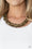 Ice Bank Brass Paparazzi Necklace Cashmere Pink Jewels