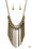 Powerhouse Prowl Brass Paparazzi Necklaces Cashmere Pink Jewels