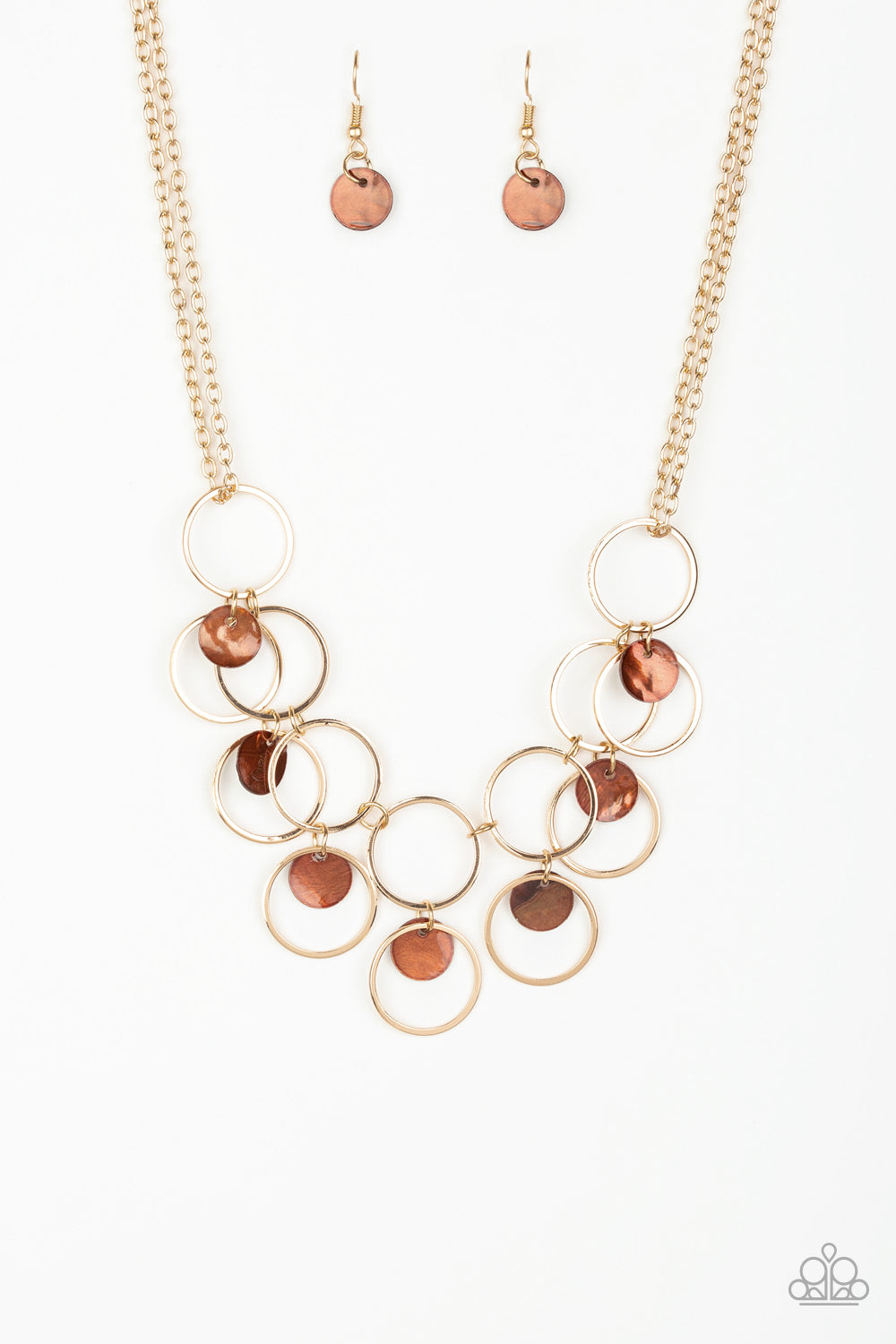 Ask and You SHELL Receive Brown Paparazzi Necklace Cashmere Pink Jewels - Cashmere Pink Jewels & Accessories, Cashmere Pink Jewels & Accessories - Paparazzi