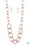 Elegantly Ensnared Copper Paparazzi Necklaces Cashmere Pink Jewels