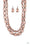 Ice Bank Copper Paparazzi Necklaces Cashmere Pink Jewels