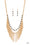 Fierce In Fringe Gold Paparazzi Necklace Cashmere Pink Jewels