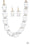 The ICE President Gold Paparazzi Necklaces Cashmere Pink Jewels