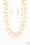 Ice Bank Gold Paparazzi Necklace Cashmere Pink Jewels